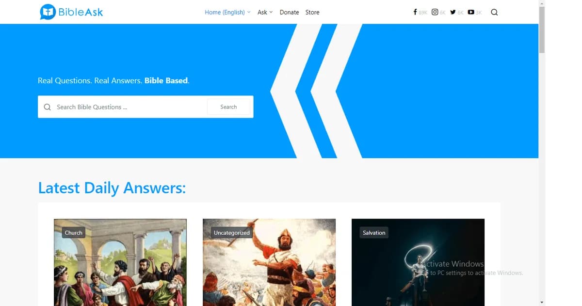 BibleAsk web project by Sisesoft