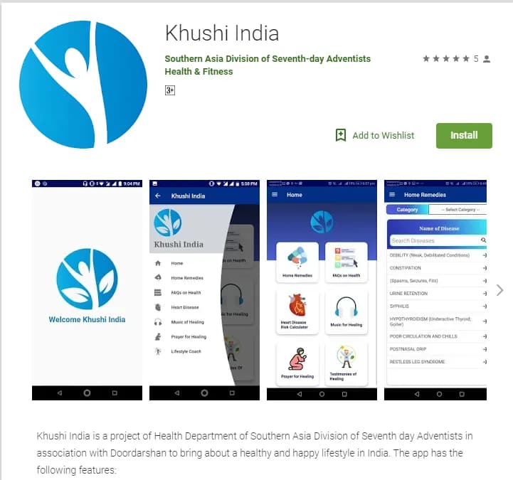 Khushi India project screenshot