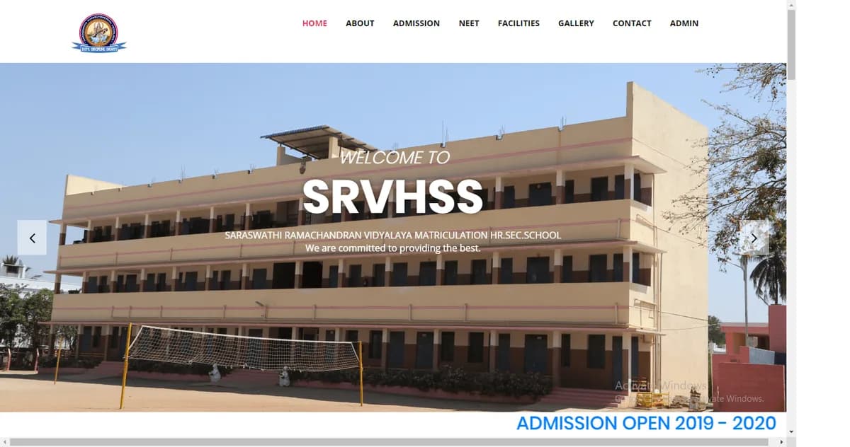 SRV School web project by Sisesoft