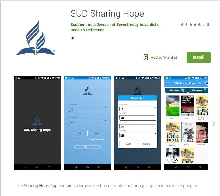 SUD Sharing Hope project screenshot